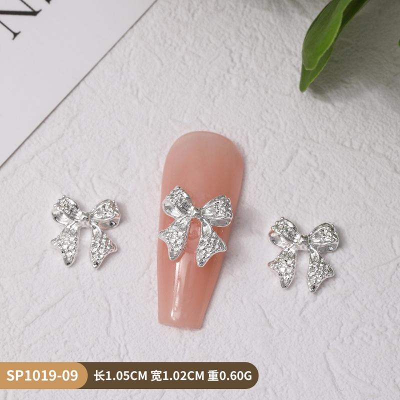 Alloy Nail Art Rivets,3D Bows Nail Art Charms Nail Art Decals Bows Nail Rhinestones Nail Art Supplies for Women Girls