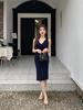 Spring/Summer 2026 Stylish Halter V-Neck Slim Fit Hip-Hugging Dress for Women