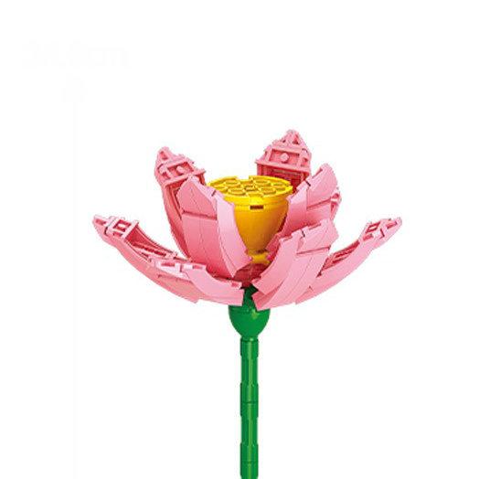 Modello Fiore Bouquet Eterno Blocchi da Costruzione Pianta Decorativa Creativa per Scrivania Casa Assemblare Mattoncini Giocattolo Educativo Regali per Bambine Bambini