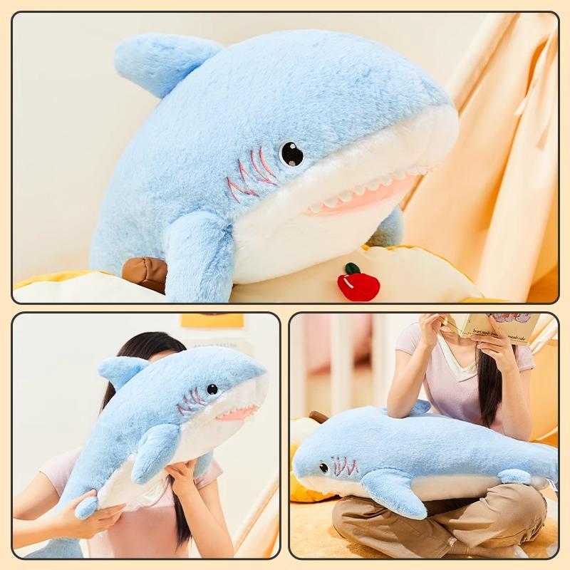 Cute Shark Pillow Plush Toy Sleeping Doll Boys Dolls Gift Girls
