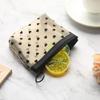 Mesh Cosmetic Makeup Bags Case Holder Zipper Heart Printed Pencil Case Pouch