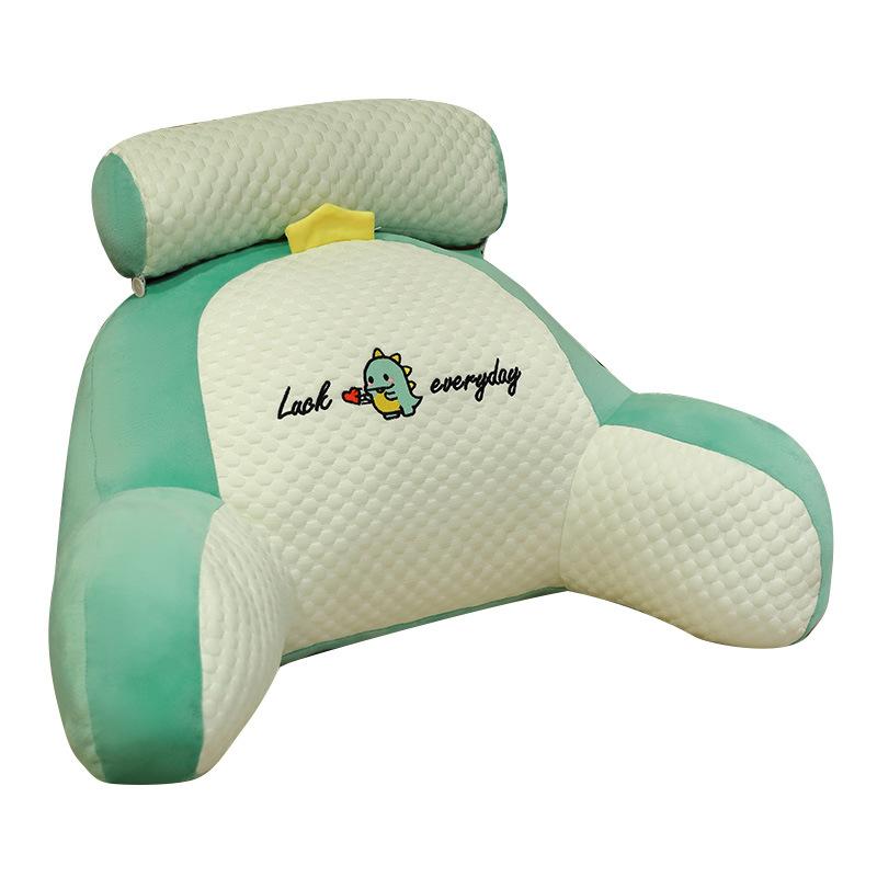 Large Soft Bedside Pillow - Cozy Back Cushion for Girls