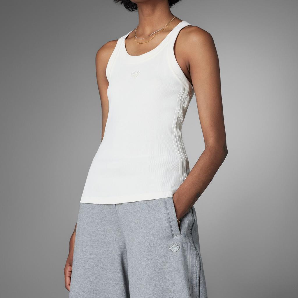 Adidas Originals X Blue Version Tank Top Logo Print Slim Fit Solid Color Sports Vest Women Tops Pink White HK7236