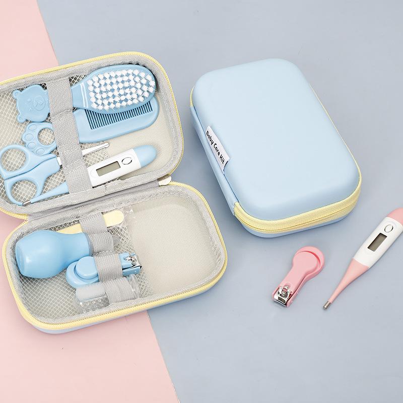 Baby Brush Combs Nasal Aspirator Set Thermometer Care Pack 8 Piece Set Careful Care of Small Children At Home Always Have Daily Necessities