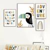 The Alphabet Rainbow Gate Lion Bird Wall Art Canvas Painting Nordic Posters And Prints Cartoon Wall Pictures For Kids Room Decor