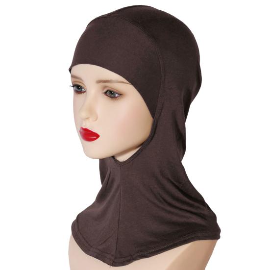 Women Headscarf Hat Solid Color Ethnic Top Hat Comfortable Elastic