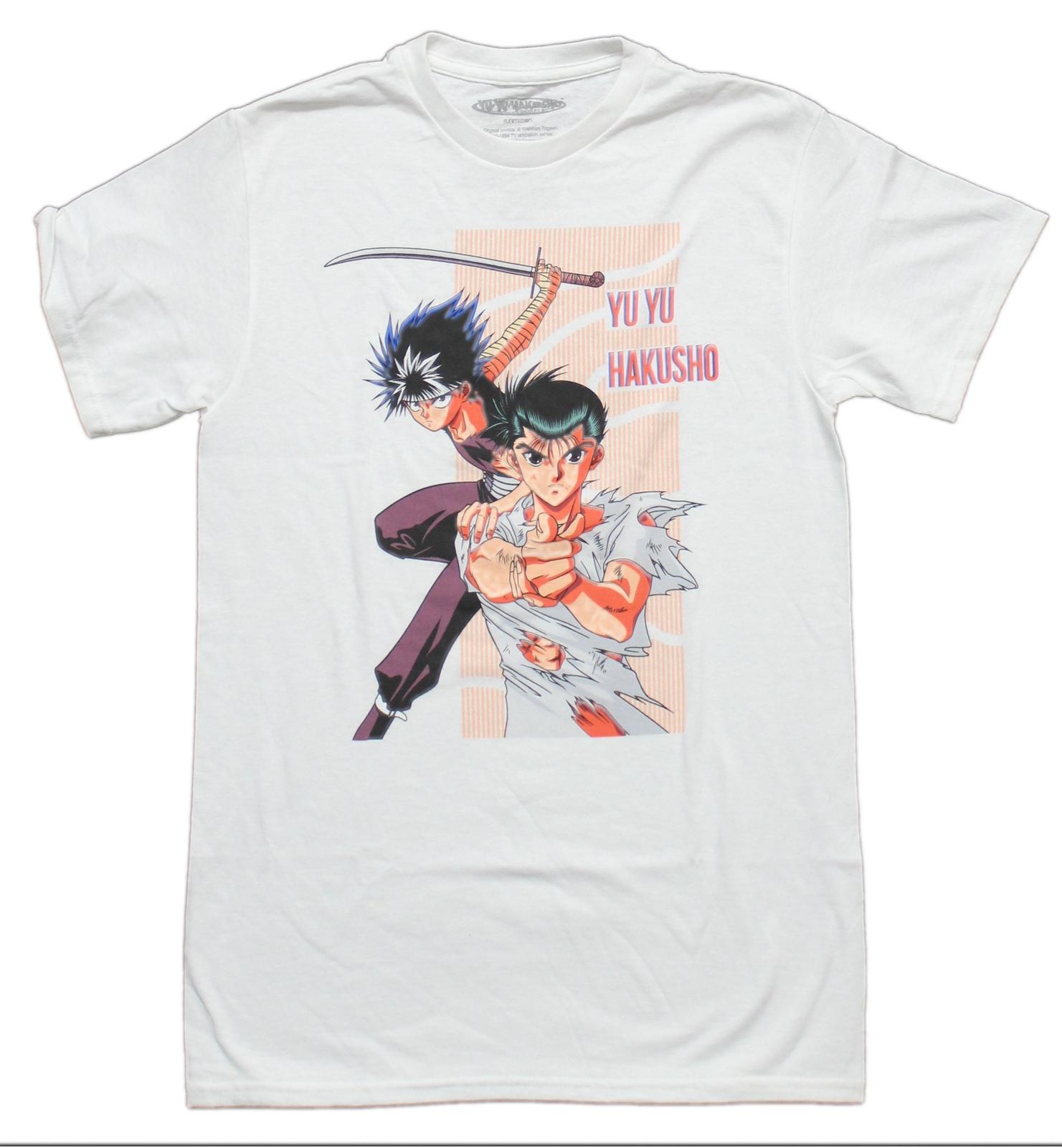 Yu Yu Hakusho New Adult T-shirt Yuske Hei Lined Box Dup Image XXXL