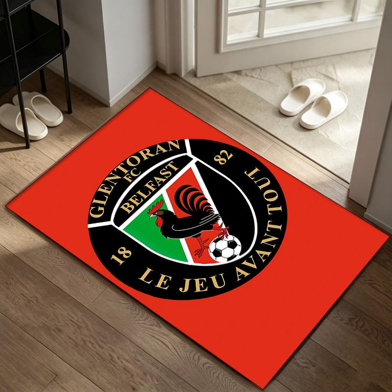 Glentoran FC Ein Teppich geeignet für Bürostuhlbereiche Wohnzimmer und Computertische perfekt für Home-Office und ein ideales Weihnachtsgeschenk