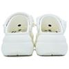 Crocs Crush Clog EVA Fashion Comfortable Versatile Hole Shoes Unisex White
