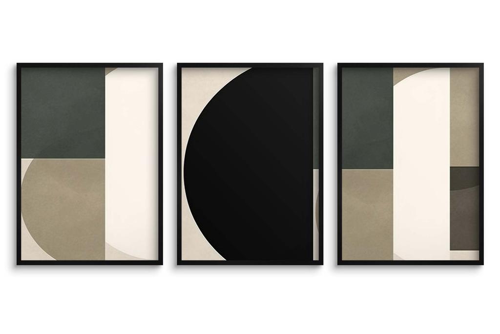 Paintings Wall Posters Geometry In Black Wall Decoration for the Office