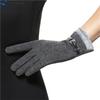 Winter Vintage Bow-Knot Touch Screen Driving Warm Windproof Glove Fashion Grace Lady Gloves Women Mittens