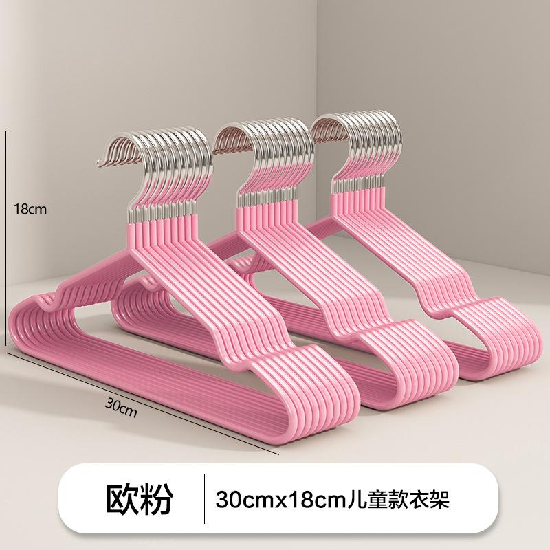 Non-Slip Coated Metal Suit Coat Hangers Heavy Duty Clothes Hangers Metal Shirt Jacket Hanger with Round Notches for Dress
