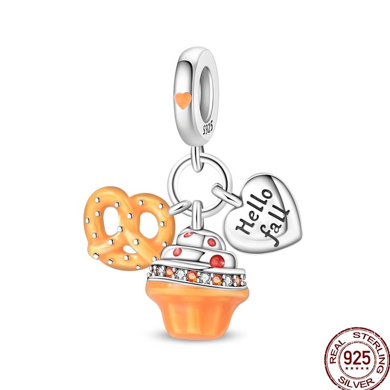 Original Copper Halloween Charms Pumpkin Doctor Skeleton Bead Pendant Fit 3Mm Bracelet Diy Jewelry Gift For Women