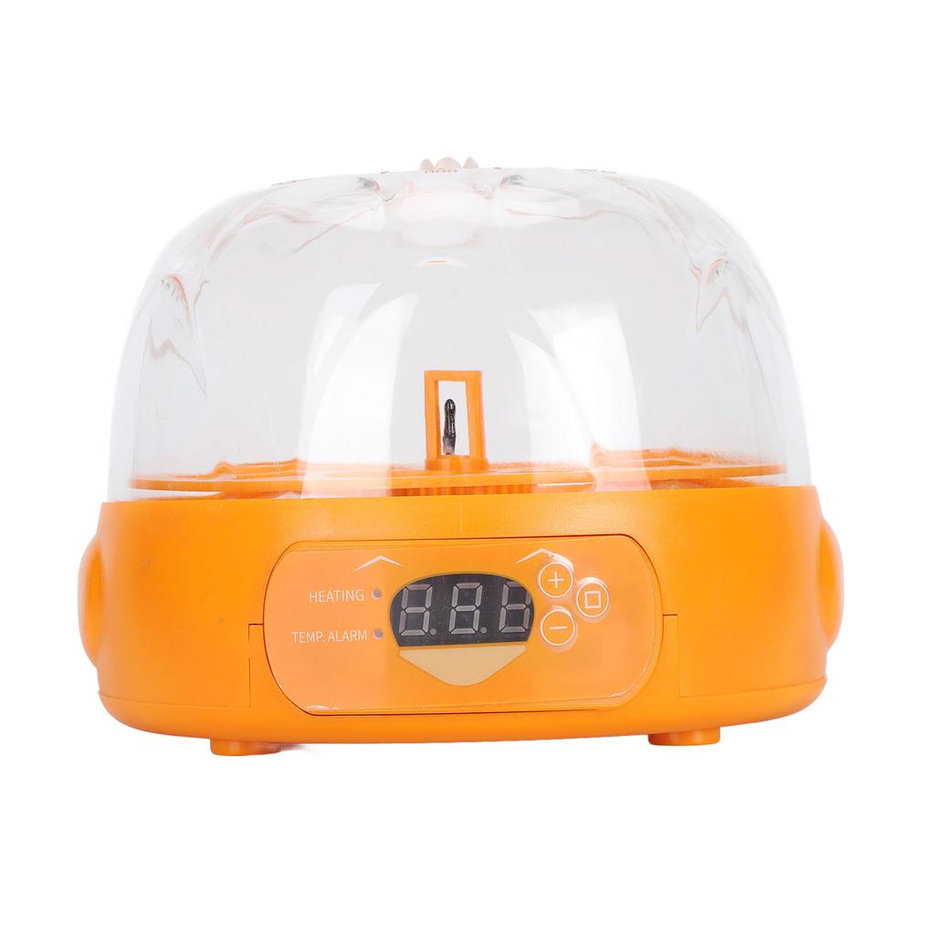 Incubator automat de ouă cu 6 ouă, Temperatură și umiditate, Afișaj LED, Zgomot redus, Răsucire automată a ouălor, Ou