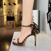 Sexy Bow Back High Heel Sandals Open Toe Crystal Rhinestone Platform Women Shoes for European American Party
