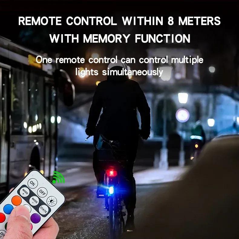 1/2/4/6pcs Wireless LED Strobe Light Car Decor Atmosphere Light 8 Color Rechargeable Led Lights Anti-Collision LED Warning Light