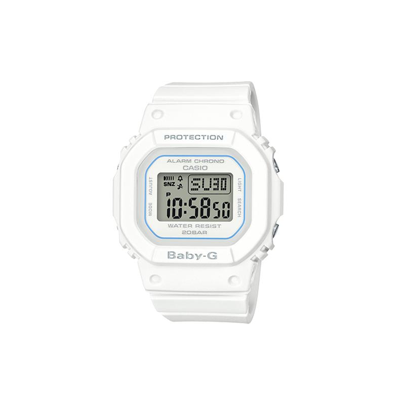 

Casio BABY-G Vibrant Ice Cream Macaron Square Dual Display Waterproof Quartz Movement Resin Strap Japanese and Korean Watch Women s Watch BGD-560-7D білий