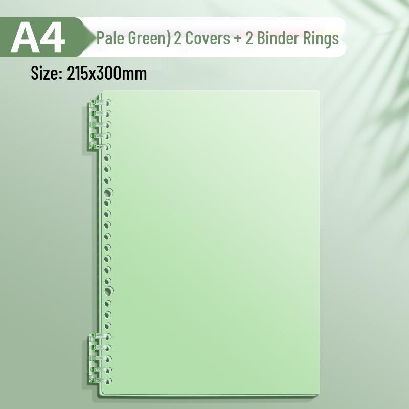 A4 Soft Cover Loose-Leaf Binder, B5 Ring Clip, Coil Binding, Hole-Punched, Notebook Shell (Ring Clips Sold Separately)