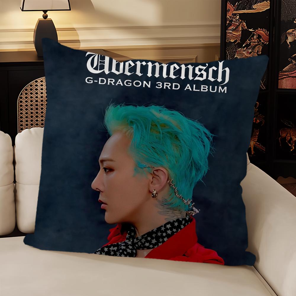 Hot Singer-G-Dragon-Drama cushion cover Sofa Living Room Bedroom Headboard Backrest Cushion Square Cushion Nap Time Pillow Case