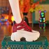 Fashion Hollow Summer Sandals Wedge Heels Sneakers Women High Platform Beach Flip Flops Casual Breathable Walking vulcanized shoes