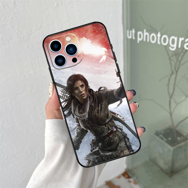 

Lara Croft Tomb Raider Case For iPhone 16 15 11 12 13 14 Pro Max Plus XS X XR 12 13 Mini Back Cover iPhone 11 Pro