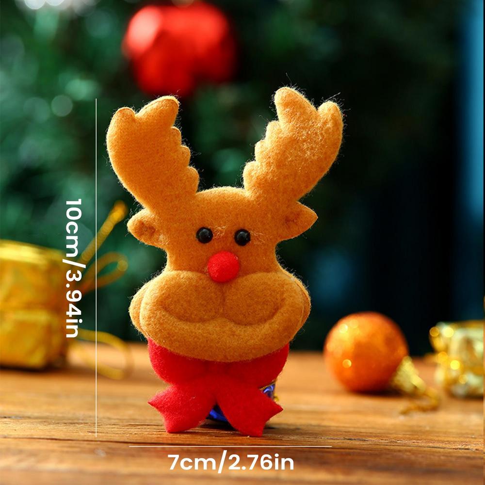 

Christmas Patches Iron On 3D Festive Soft Plush Decor Craft Santa Claus Christmas Clothes Patches For Family Friends Home