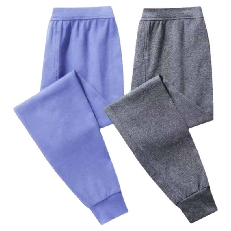 Men's Plus Size High Waist Cotton Warm Pants for Middle-Aged & Elderly