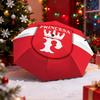 Umbrella with Vintage Crown Princesa Heraldic Crest Print, Elegant Red Umbrella for Women, Travel Gift Rain Accessory