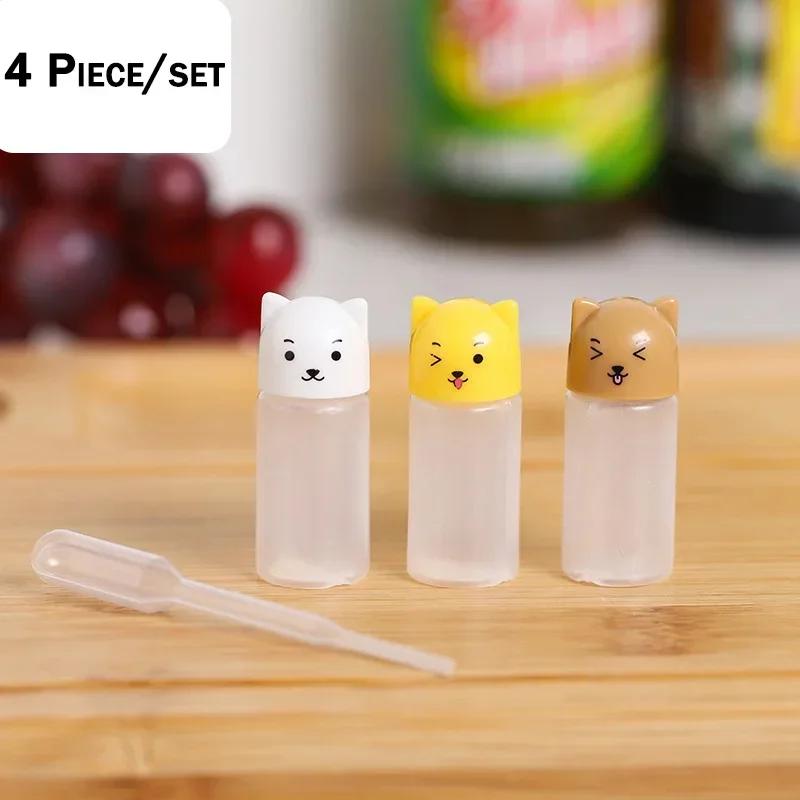 Japanese Style 1-7 PCS Mini Ketchup Bottle Mini Condiment Dispenser Honey Mustard Squeeze Sauce Container for Office BBQ Salad