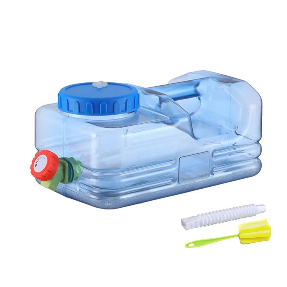 5-22L Drinking Water Bucket Driving Pure Water Tank Water Storage Carrier with Faucet for Outdoor Camping Cooking Picnic Hiking