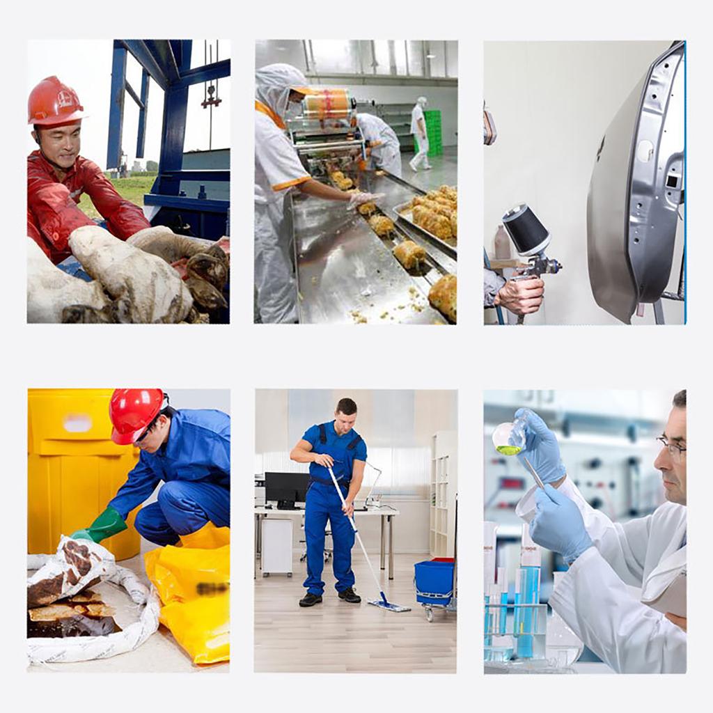 Kemikalieresistenta handskar NBR Industriella Syra Alkali Lösningsmedel Olja Åldrings- Nötningsbeständighet för Arbete