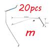 20ks Nerezová drátěná ramena Balance Mořská rybářská návazec Větve s obratlíky 20cm 30cm 40cm 5 objednávek