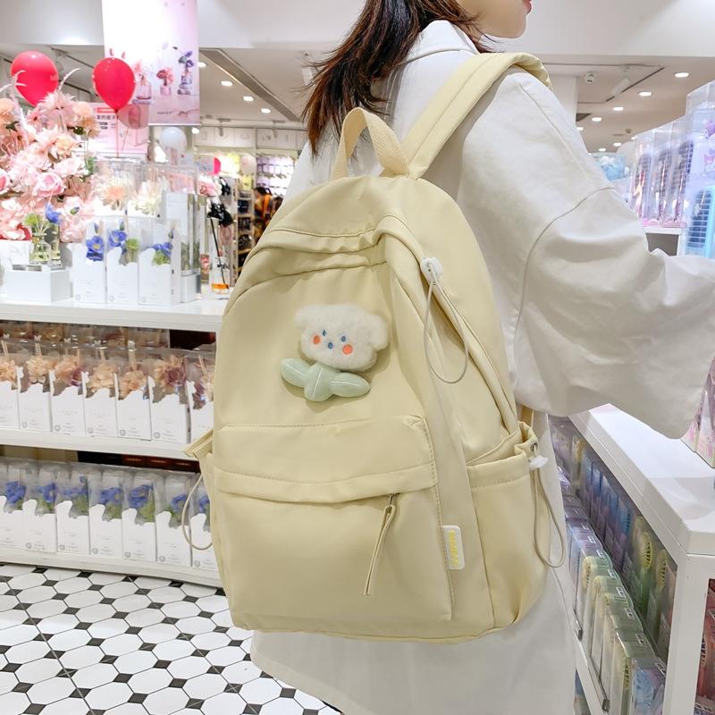 Schultasche neue Tasche Damenmode einfache Schülerschultasche Freizeit Reisen einfacher Rucksack für Mittelschüler Großhandel