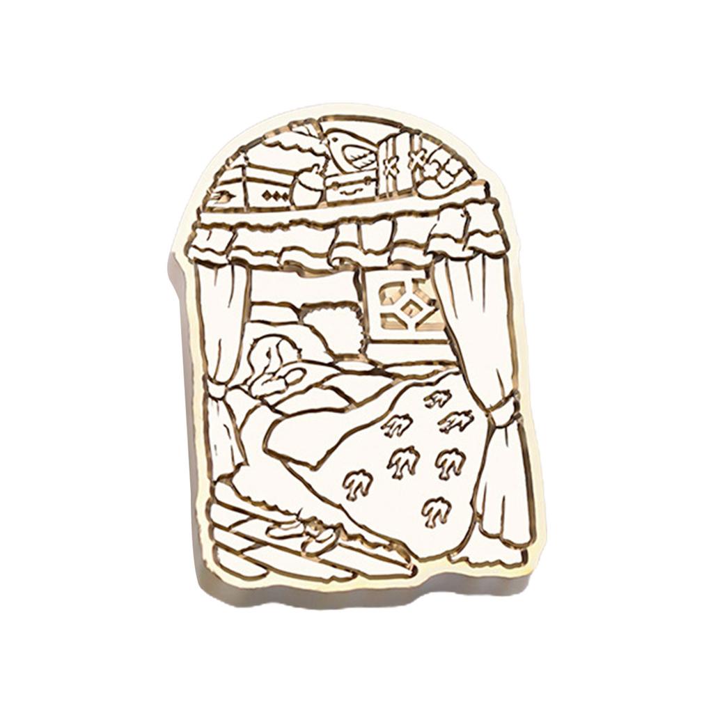 Sealing Wax Stamp Head for Seal Envelope Wedding Invitation DIY Scrapbooking House Pattern Wax Seal Stamp Head
