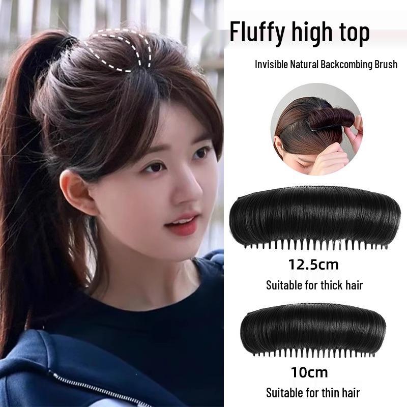 High Crown Hair Root Fluffy Wiglet - Invisible Hair Bun & Comb Accessory