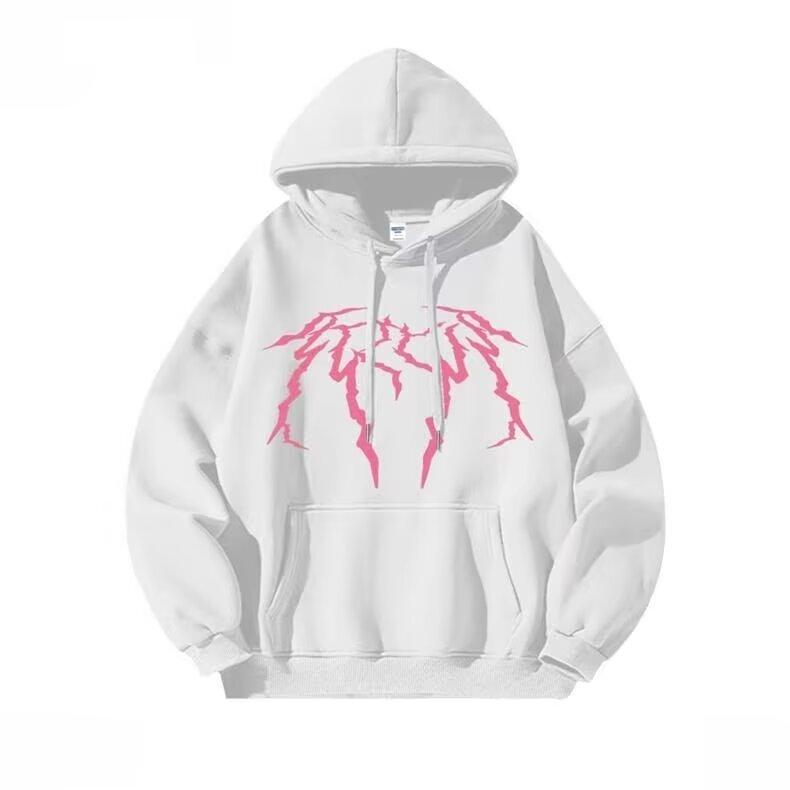 Hong Kong Style Retro Sweater Men's Spring and Autumn Men's Hooded Sweater American Heavy High Street Ins Fashion Brand Baggy Coat