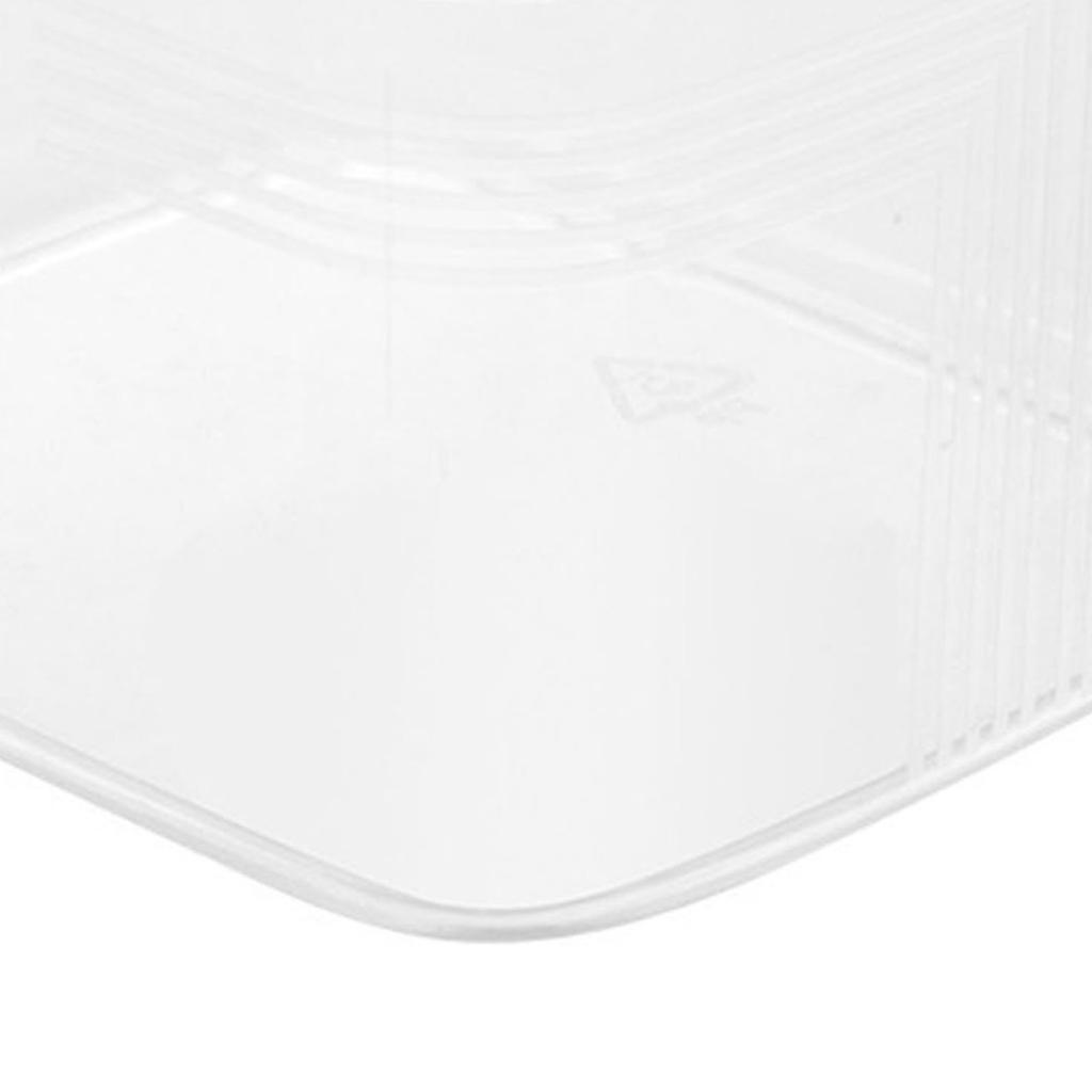 Kühlschrank Aufbewahrungsbox Transparent Kühlschrank Frischhaltebox 1,2L Fassungsvermögen Gemüse Lebensmittel Organizer Behälter für
