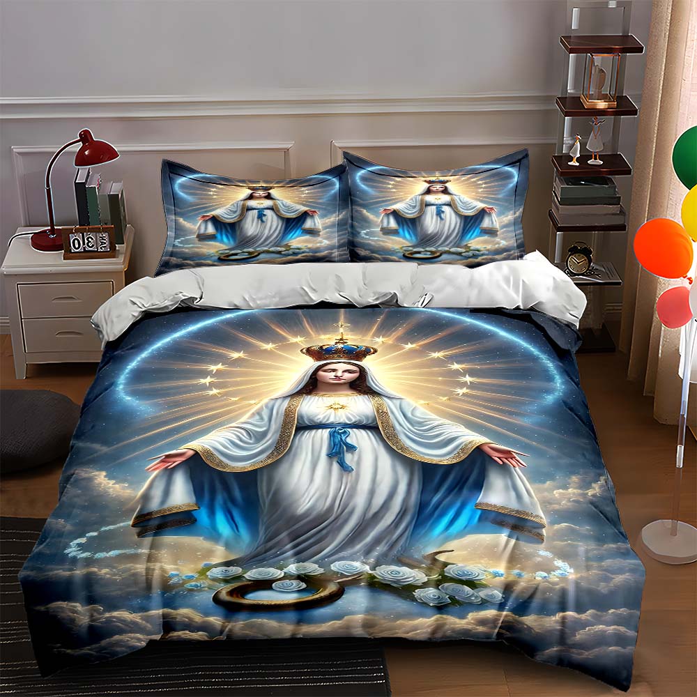 

Radiant heavenly figure Bedding Duvet cover sets Duvet covers Pillowcases gifts (1 * Duvet Cover 2 * Pillowcases, without duvet insert) 135x200cm