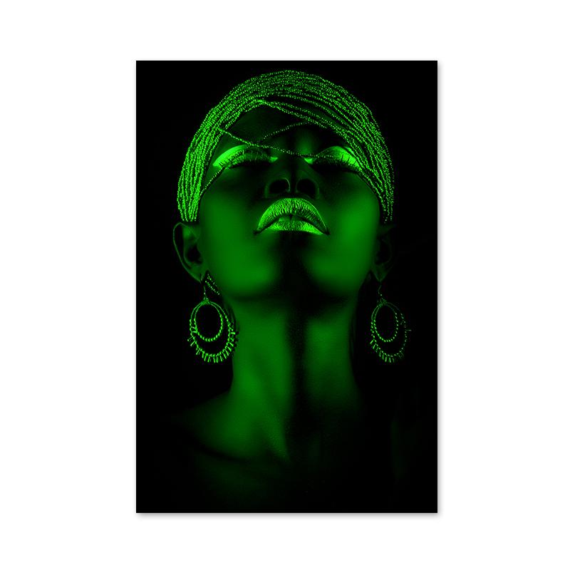 Afrikanische Frauen Leinwand Malerei Moderne Figur Poster und Drucke Wand Kunst Bilder für Bars Wohnzimmer Hause Dekoration