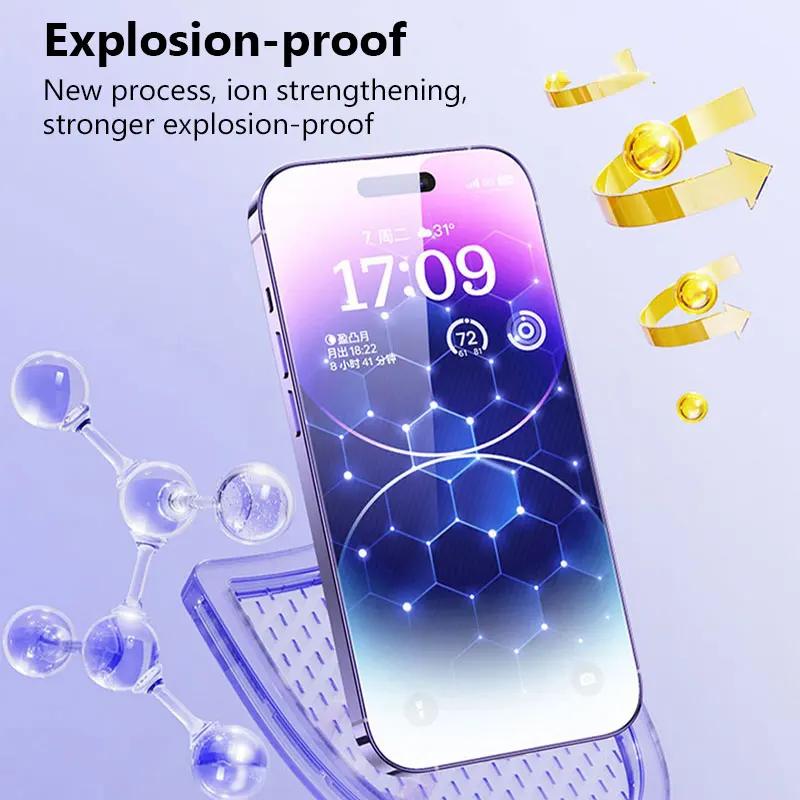 5Pcs HD Tempered Glass for IPhone 11 12 13 14 15 16 17Pro Max Screen Protector for IPhone17Air 15 16 Plus  X XS XR 11 12 13Mini