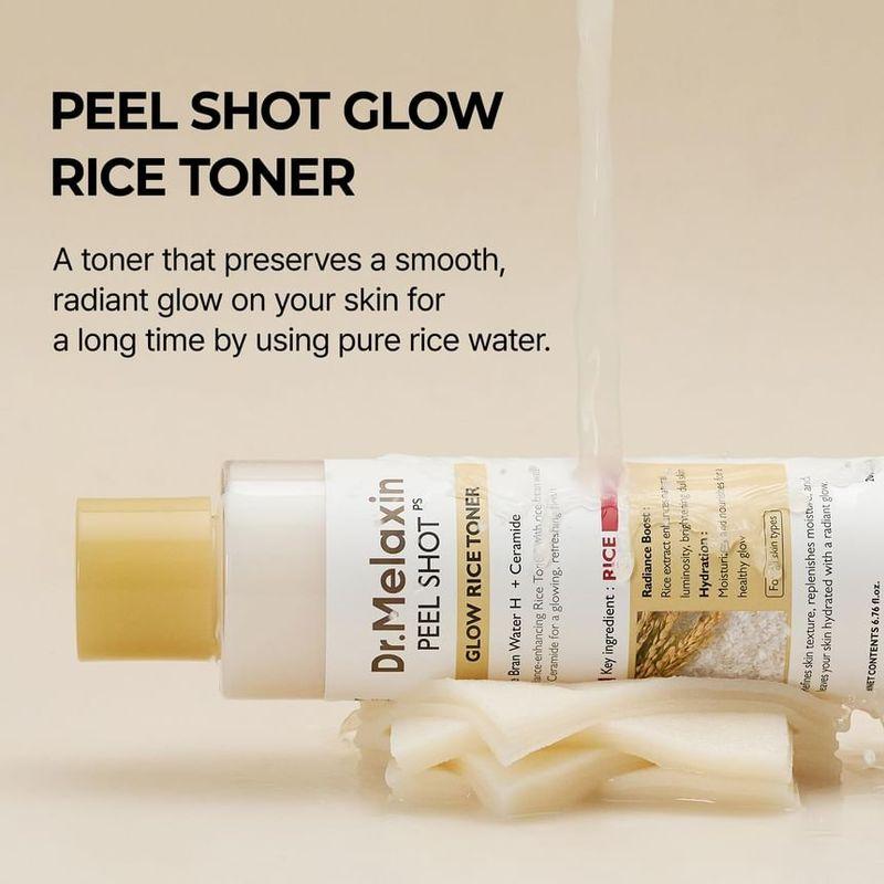 Dr.Melaxin - Peel Shot Glow White Rice Toner Bundle Set