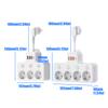 MultiPlugs Outlet ConverterPower Strips Slimmer Portable Design Perfect For Hotel Dorms Business Travel Charging Hubs