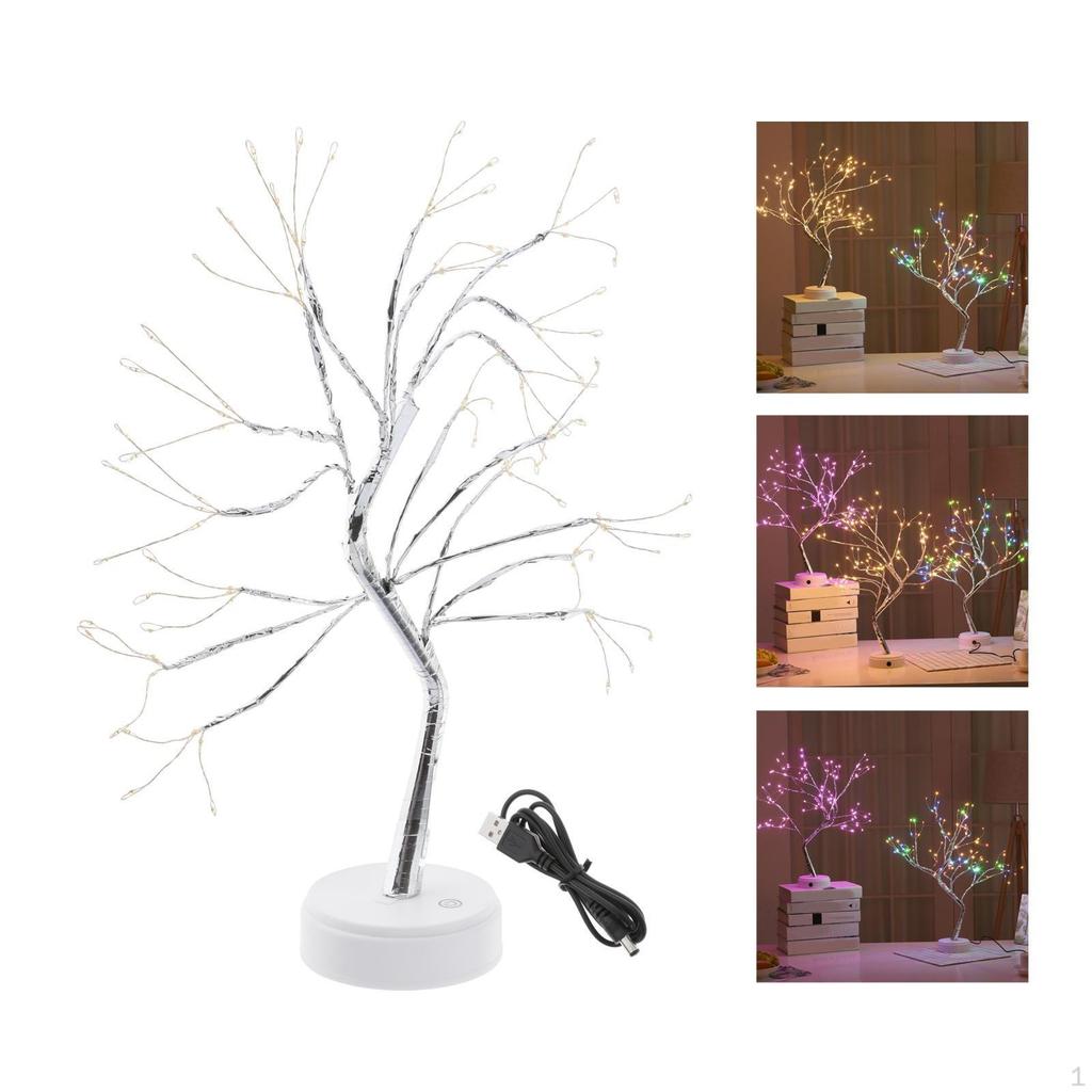 Lighted Tabletop with USB and Battery Operated LED Tree Lights for Wedding Party Christmas Holiday