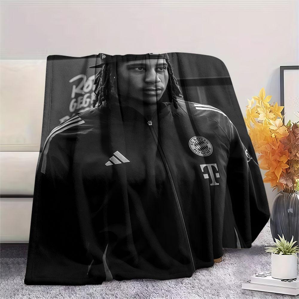 Michael Olise Printed Flannel Blanket, Soft Throw for Bedroom Sofa, Washable,soccer Fan Merchandise, Great Gift.