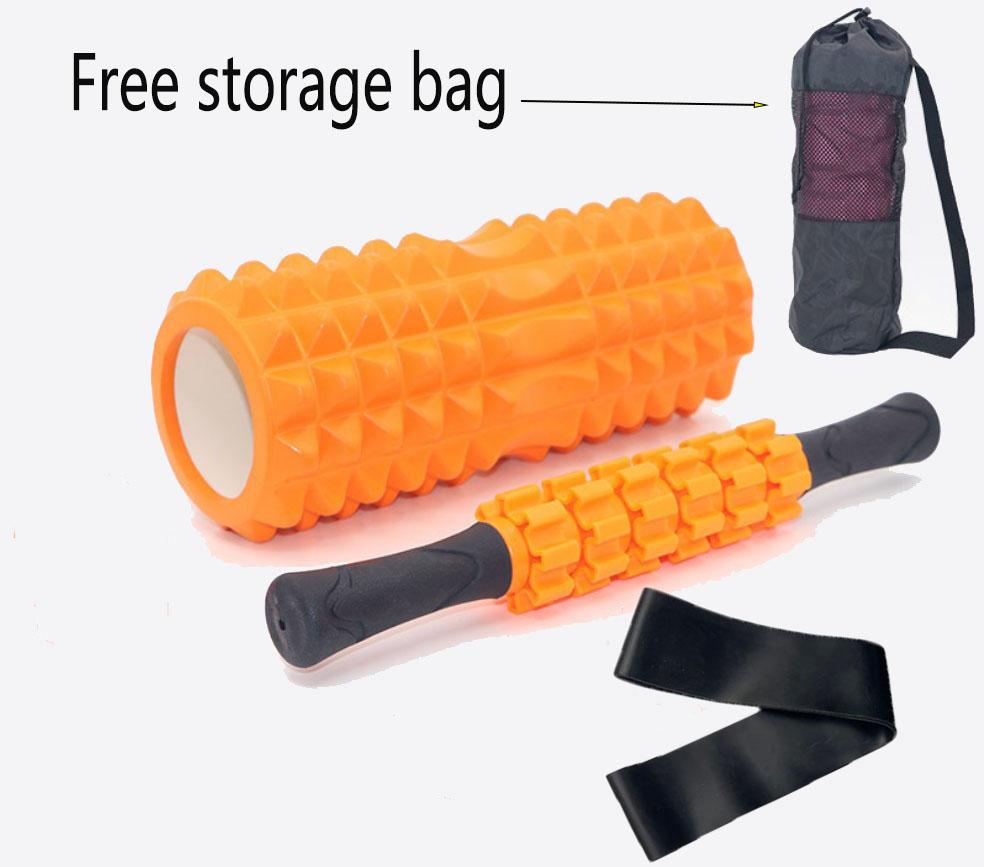 

Fitness Yoga Back Foam Roller Muscle Relaxation Massage Roller Set Pilates Equipment Physiotherapy Gym Equipment For Home