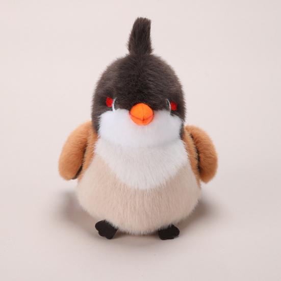Magnetic Canary Plush Toy 13cm Realistic Finch Bird Lovely Bird Series Figurine Soft Stuffed Animal for Kids Collectors