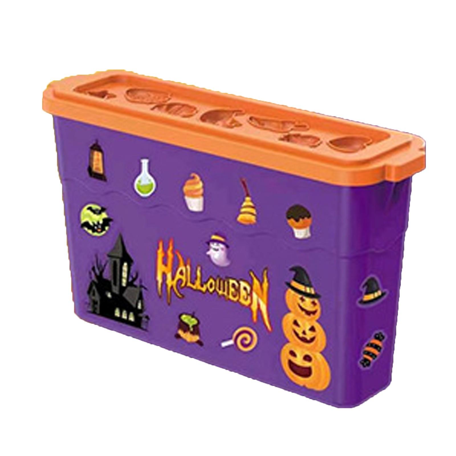 

Наборы на Хэллоуин для детей, набор пластилина, набор игровых инструментов для класса, набор аксессуаров с различными формочками, скалками, резцами для детей 4-8 лет