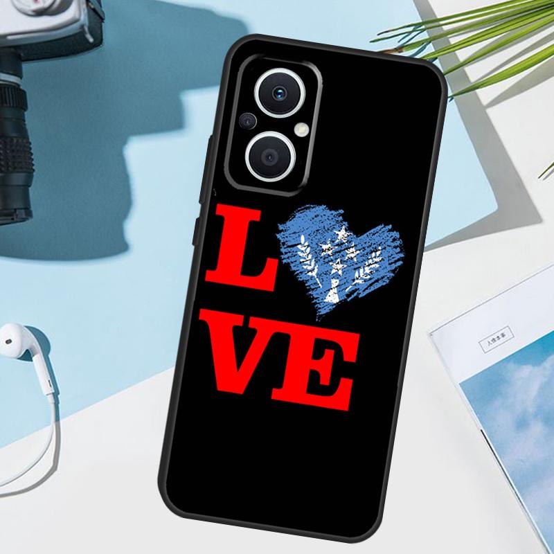 Kosrae Flag Cover For OPPO Reno 7 8 Lite 10 12 13 14 Pro 11 F 12F 13F 14F OPPO Find X8 X5 X6 X9 Pro Case