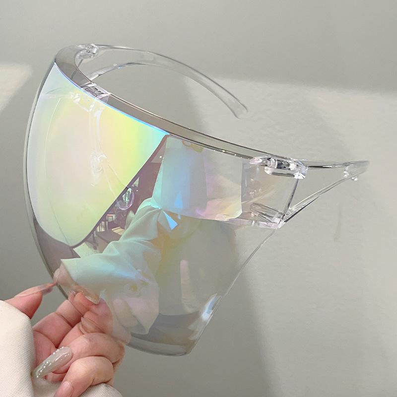 Colorful coated protective mask, explosive windproof, sand-proof, oil fume-proof, dust-proof and sun-proof, universal cycling goggles