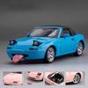 Miniature 1/32 Mazda MX5 Alloy Diecast Metal MX-5 Toy Car Model Vehicle Sound & Light Collection Hobbies Gifts for Children Boys Kids